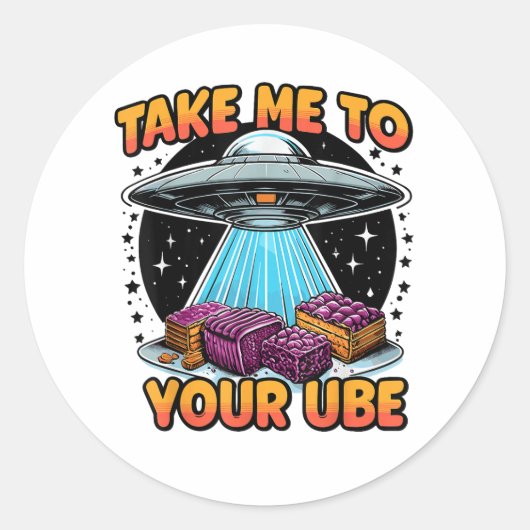Take Me to Your Ube  ラウンドシール (正面)