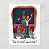 Take Me With Retirement Postcard ポストカード (正面)