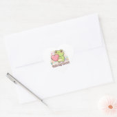 Take My Heart Frog Sticker Cute Frog Giving Heart  ハートシール (封筒)