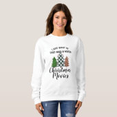 Take Naps Watch Christmas Movies Sweatshirt! Funny スウェットシャツ (正面フル)