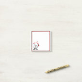 Take Noteミュージック先生おもしろいステックマン投稿It 3 x 3 ポストイット (デスク上)