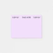 Take Note Purple Music Post-It Notes ポストイット (正面)