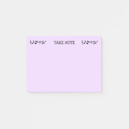 Take Note Purple Music Post-It Notes ポストイット