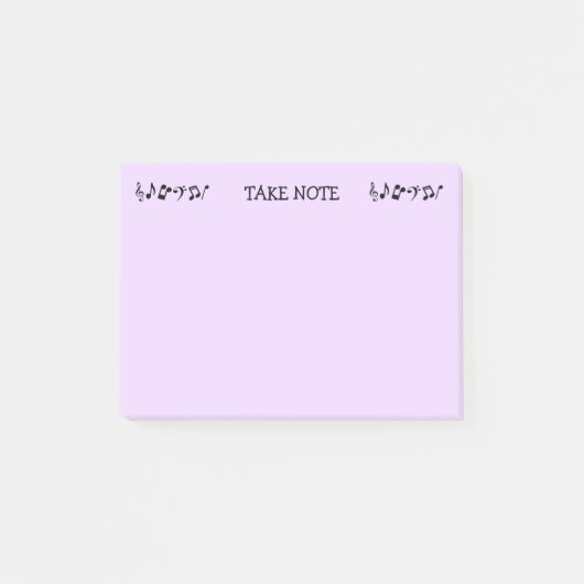 Take Note Purple Music Post-It Notes ポストイット (正面)