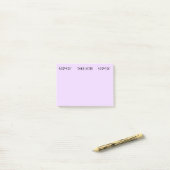 Take Note Purple Music Post-It Notes ポストイット (デスク上)