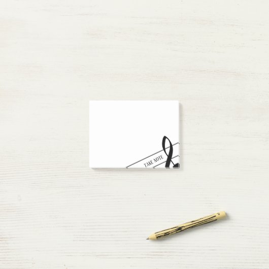 Take Note Trebleクレフ、 音符記号Post-It Notes ポストイット (デスク上)