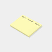 Take Note Yellow Music Post-It Notes ポストイット (アングル)