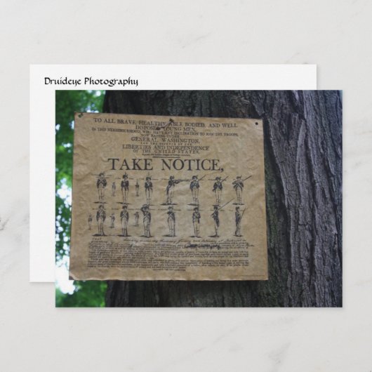 Take Noticeはがき ポストカード (正面/裏面)