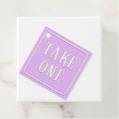 "Take One"ティービクトリアンパーティーパープルスクエア フェイバータグ (インサイチュ)