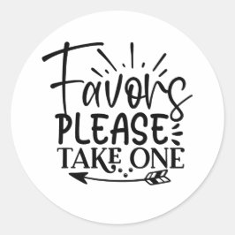 Take only one ラウンドシール