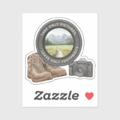 Take Only Pictures Leave Only Footprints シール (シート)