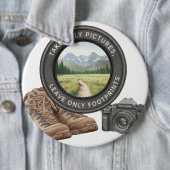 Take Only Pictures Leave Only Footprints 缶バッジ (インサイチュ)