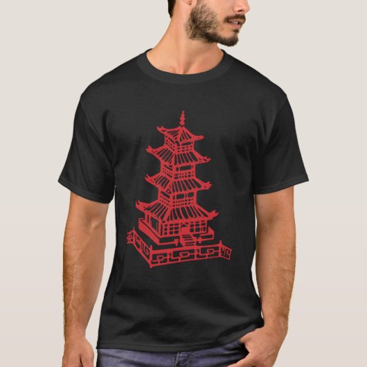 Take Out 中国の Boxパッケージ楽しむ中国 Tシャツ (正面)