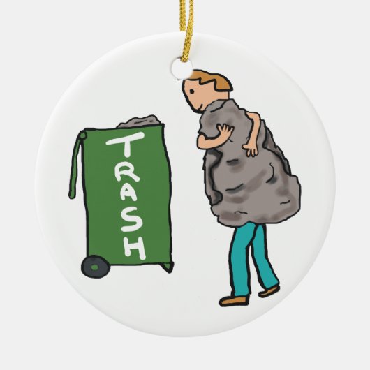 Take Out The Trash セラミックオーナメント (正面)