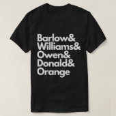 Take That - Surnames Edition Tシャツ (デザイン正面)