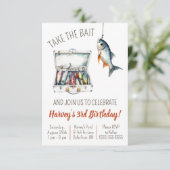 Take the Bait, Fishing Themed Birthday Party 招待状 (スタンド正面)