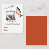 Take the Bait!  Worm Guessing Game ノートカード (正面/裏面)