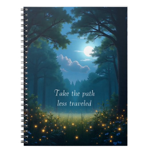 Take the path less traveled notebook ノートブック (正面)