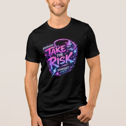 "Take The Risk" T-shirt – a style of boldness and  トライブレンドＴシャツ (正面)