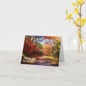 Take the Road Less Traveledカスタマイズ可能なカード カード (黄色い花)