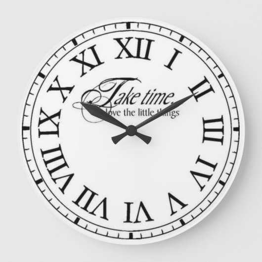 Take Timeクラシックレトロ ラージ壁時計 (正面)