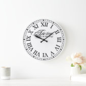 Take Timeクラシックレトロ ラージ壁時計 (ホーム)