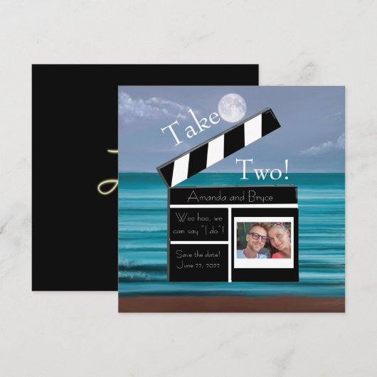 Take Two, save the date moonlitビーチ セーブザデート (正面/裏面)