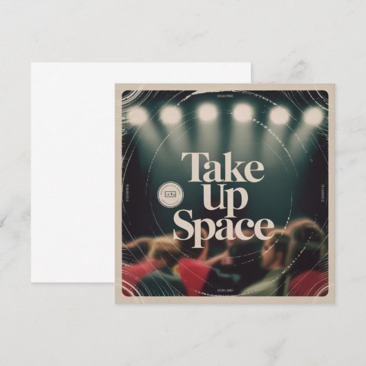 Take Up Space 招待状 (正面/裏面)