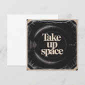 Take Up Space 招待状 (正面/裏面)