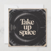 Take Up Space 招待状 (正面)