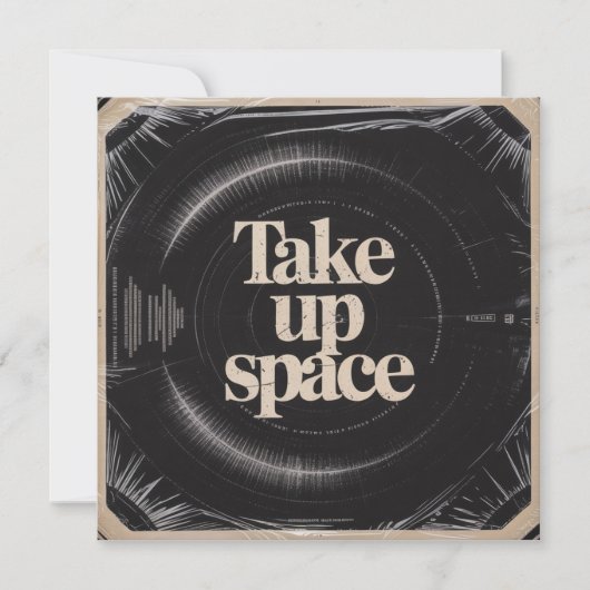 Take Up Space 招待状 (正面)
