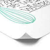 Take Whisks Quote CUSTOMIZABLE Poster ポスター (角)