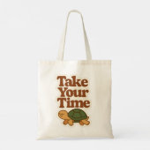 Take Your Time – Slow & Steady Tote トートバッグ (裏面)