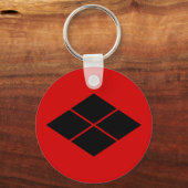Takeda kamon Japanese samurai clan red キーホルダー (正面)