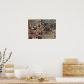 Takeda Shingen and Uesugi Kenshin kawanakajima ポスター (キッチン)