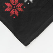 Takedown Season Girls Wrestling Ugly Sweater Chris フリースブランケット (角)