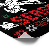 Takedown Season Girls Wrestling Ugly Sweater Chris ポスター (角)