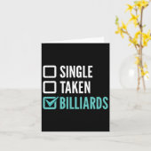 Taken Billiards 独身の Pool Billiards カード (黄色い花)