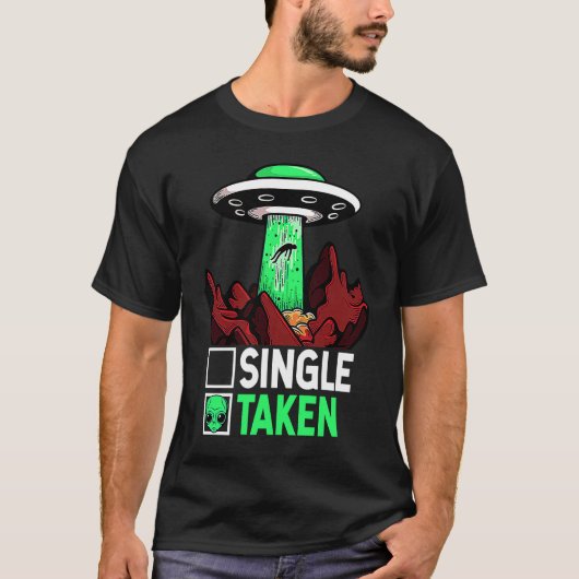 Taken Valentine's Day Roses Date Night Aliens Spac Tシャツ (正面)