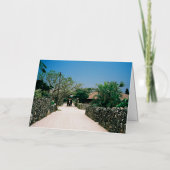 taketomi_iland okinawa japan 箔グリーティングカード (正面)