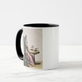 Taking Coffeeのファッションプレート、c.1695 (engravi女性 マグカップ (正面左)
