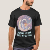 Taking It One Step at a Time Astronaut Men T-Shirt Tシャツ (正面)