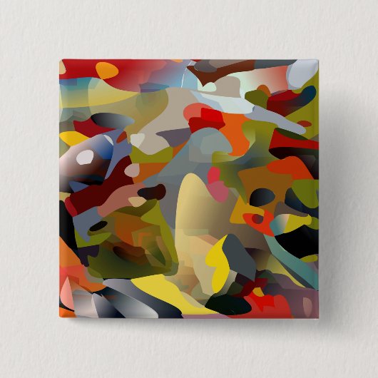 'taking liverties' - 2"正方形ボタン 缶バッジ (正面)