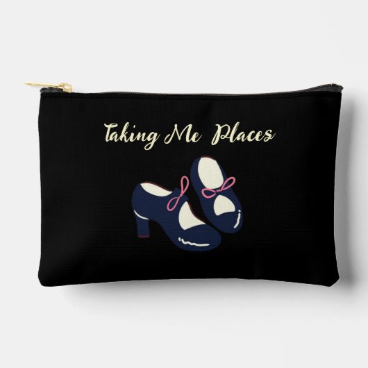 Taking Me Placeパウチバッグ アクセサリーポーチ (正面)