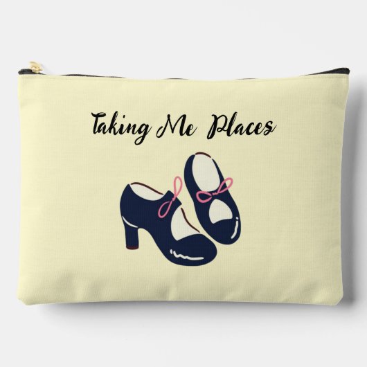 Taking Me Placeパウチバッグ アクセサリーポーチ (正面)