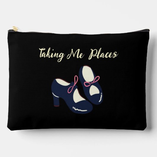 Taking Me Placeパウチバッグ アクセサリーポーチ (正面)