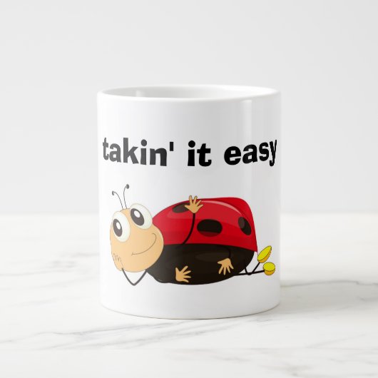 「TAKIN'IT簡単」 LADYBUG ジャンボコーヒーマグカップ (正面)