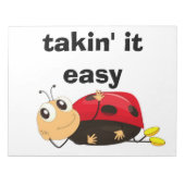 「TAKIN'IT簡単」 LADYBUG ノートパッド (正面)