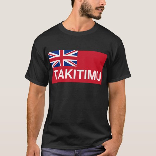 Takitimuの旗(マオリニュージーランド) Tシャツ (正面)