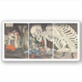 Takiyasha魔法使いおよび骨組幽霊 シール (正面)